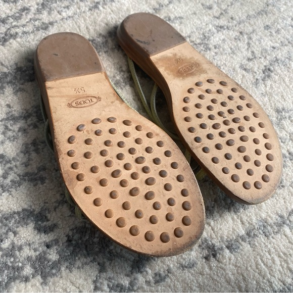 TOD'S Slide Patent Leather Sandals Size 5.5 - Picture 3 of 3